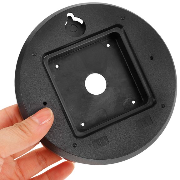 HEANUJJ 2Pcs Black Plastic Clock Back Panel for Wall Clock Movement Accessories Replacement