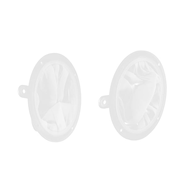 HEANUJJ 2-Pack Reusable Fine Mesh Strainers, Nylon Kitchen Filters for Sifting, Straining, and Filtering, White