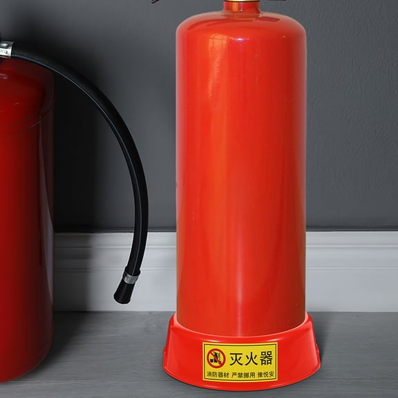 HEANUJJ 2Pcs Red Fire Extinguisher Base Luminous Holder with Multi Functional Storage
