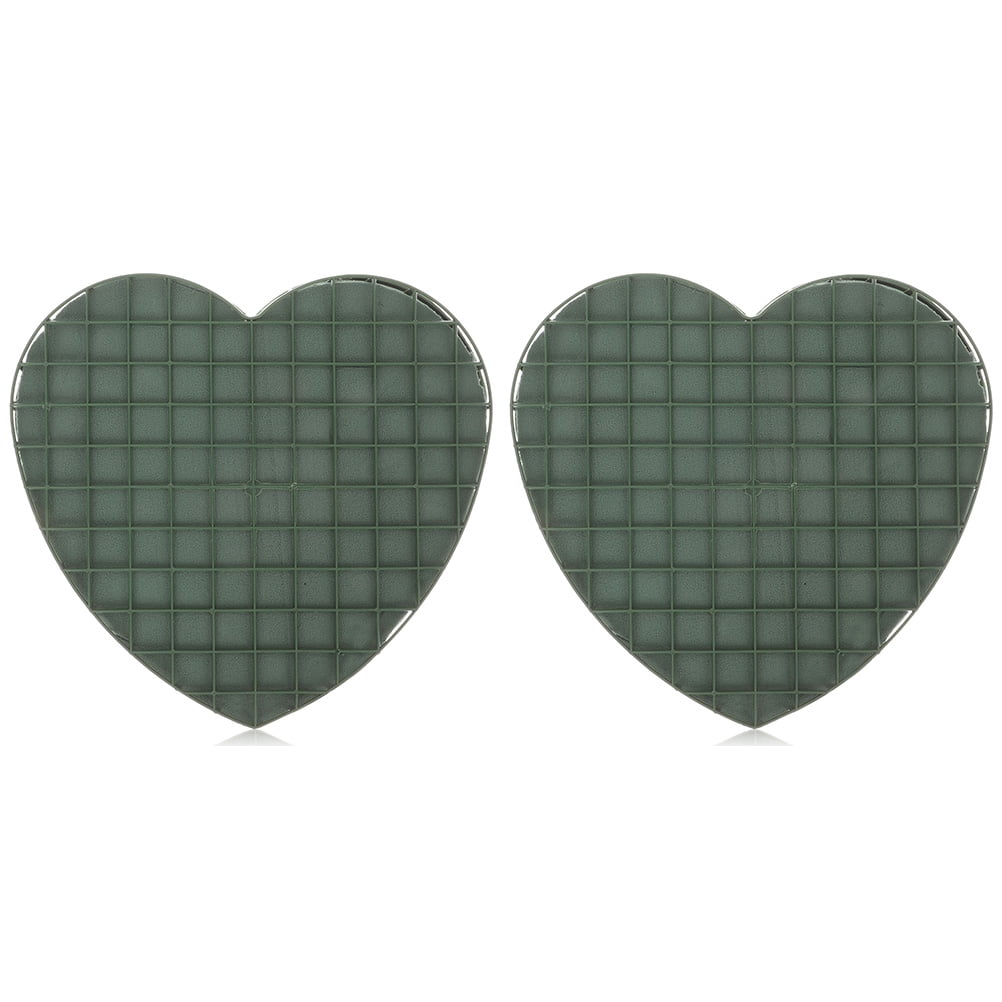 HEANUJJ 2Pcs Durable Green Floral Holding Cage with Suction Cup for Romantic Wedding Decor