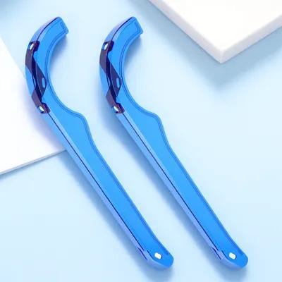 HEANUJJ 2Pcs Mountain and Road Bike Chain Guard Blue Plastic Cover Oil Resistant Easy Installation