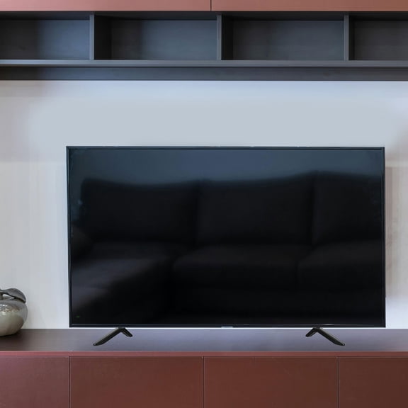 HEANUJJ 2-Pack Universal Black TV Stand with Mounts, No-Drill Tabletop Holder for Flat Screen TVs