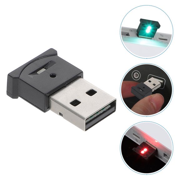 HEANUJJ 2-Pack Small USB Ambient LED Lights for Bedroom, Living Room, Garden, Car Decor, Portable Night Light