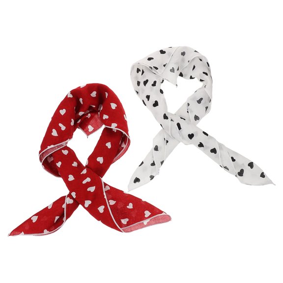 HEANUJJ 2Pcs Square Headbands for Women Assorted Color Hair Scarf for Work Use