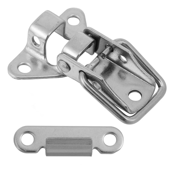 HEANUJJ 2Pcs Spring Loaded Latch Stainless Steel Toggle Hasp for Home Cabinets