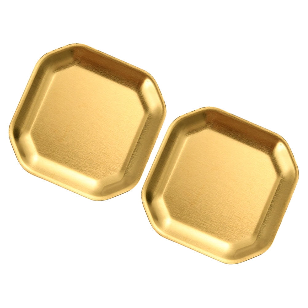 HEANUJJ 2Set Metal Snack Dishes In Golden Color For Home Use And ...
