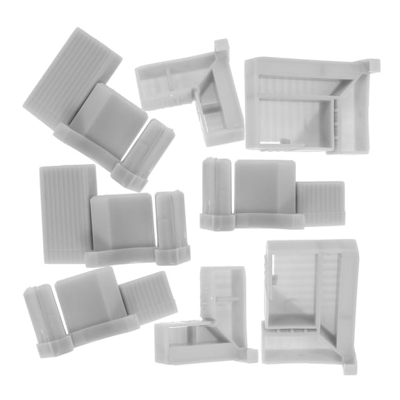 HEANUJJ 2Sets ABS Plastic Corner Braces for Cabinets and Shelves with Easy Installation
