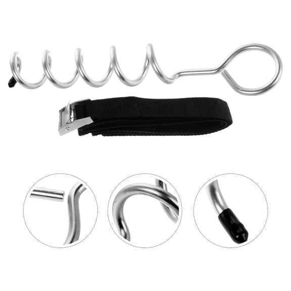 HEANUJJ 2Sets All-Weather Rv Awning Tie Down Kit with Spiral Ground Stakes and Quick Install Buckle