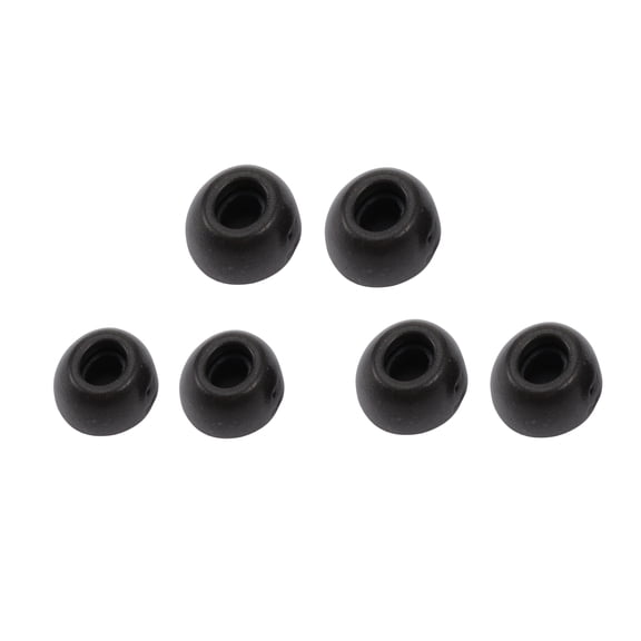 HEANUJJ 3 Pairs Black Round Earbud Covers for Everyday Use and Comfortable Fit
