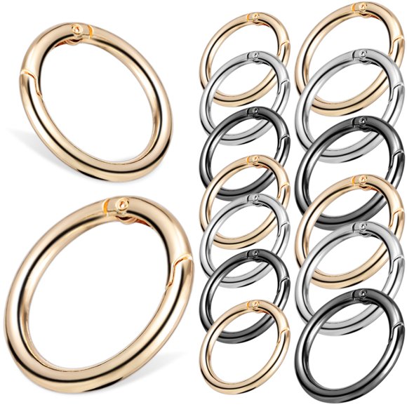 30 Pcs Bag Strap Hook Clip Metal Assorted Color for Buckles Keychains Daily Use