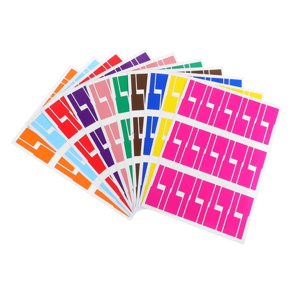 HEANUJJ Assorted Color Cable Labels Tags for Office Wire Identification and Organization