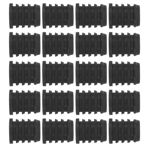 HEANUJJ 30Pcs Black Clothes Rail Connector Clips Plastic Stopper for Laundry Drying Rack Fits 16Mm