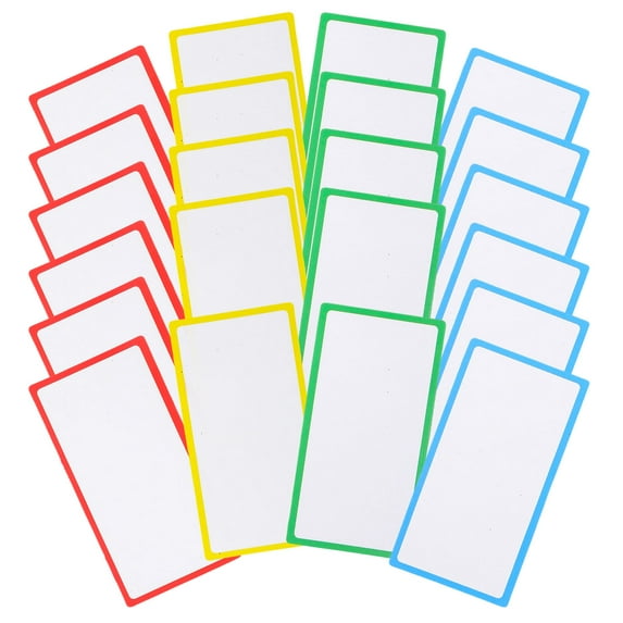 HEANUJJ 36Pcs Assorted Color Magnetic Dry Erase Labels Reusable Writable Paper Name Tags