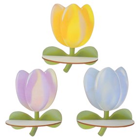 HEANUJJ Bohemian Floral Wall Shelf Assorted Color Multi-Space Usable 3Pcs