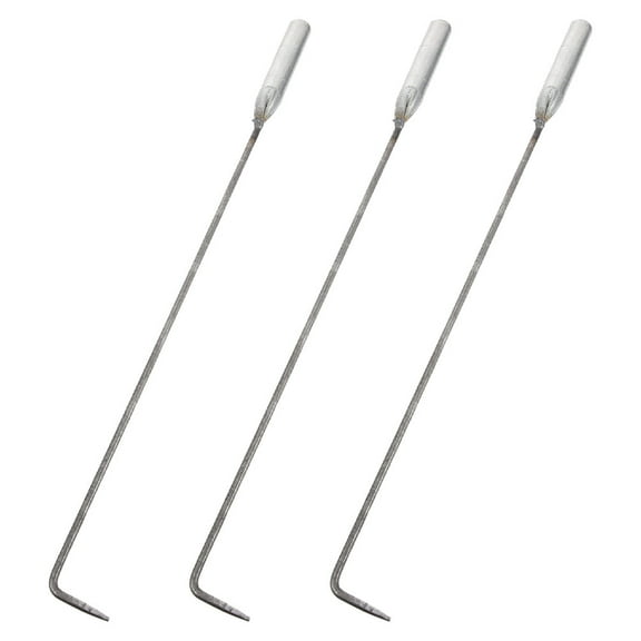 HEANUJJ 3Pcs Long Handle Iron Fireplace Resistant Fire Pit Accessories for Home and Outdoor