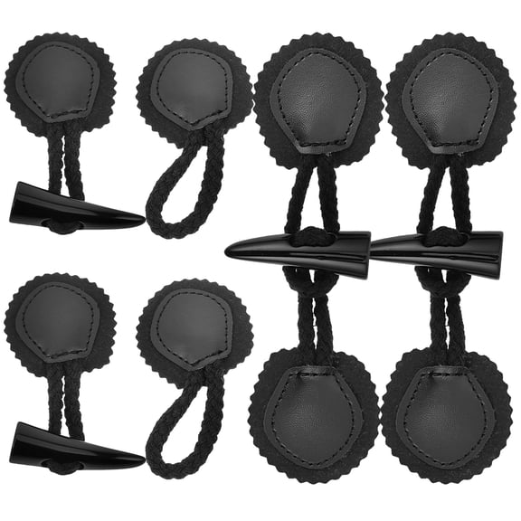 HEANUJJ Retro 4 Pairs Resin Toggle Buttons for Sewing, Crafting, Jackets, Coats, Sweaters, and Fashion Accessories