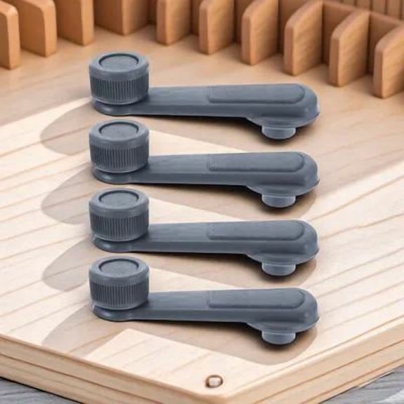 HEANUJJ 4 Pcs Car Window Winder Crank Handle Grey ABS Manual Operation for Car Owners