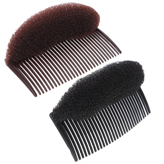 HEANUJJ 4 Pcs Hair Bump Clip Inserts Assorted Color Bump Up Hair Pad For All Ages DIY Hairstyling