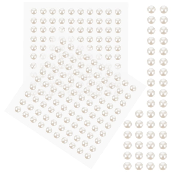 HEANUJJ White Stick on Pearls for Festival Makeup Costume and Body Art Decoration