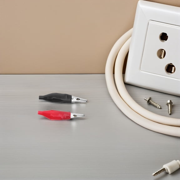 HEANUJJ 48Pcs Heavy Duty Insulated Cable Clamps with Protective Boots for Reliable Electrical Connections and Testing