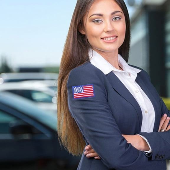 HEANUJJ 4Pcs Patriotic Usa Flag Iron on Patch for Jackets Hats and Backpacks