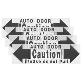 HEANUJJ 4Pcs Black Automatic Car Door Sticker High Visibility Self Adhesive Door Safety Labels