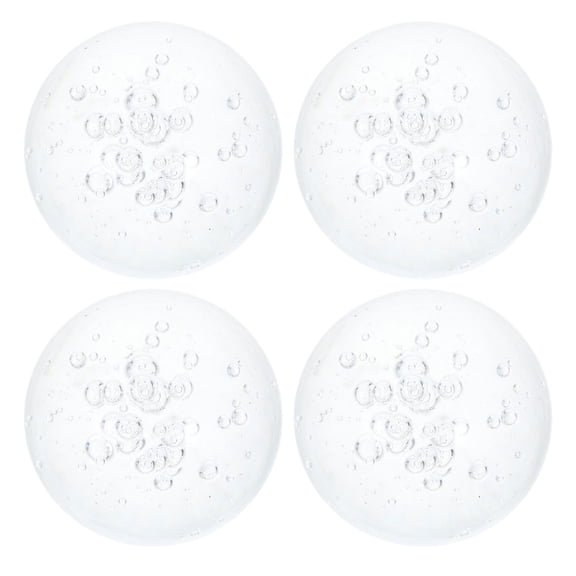 HEANUJJ 4Pcs Bubble Glass Ball Transparent Crystal Sphere Decorative Orb for Desktop Fountain Centerpiece