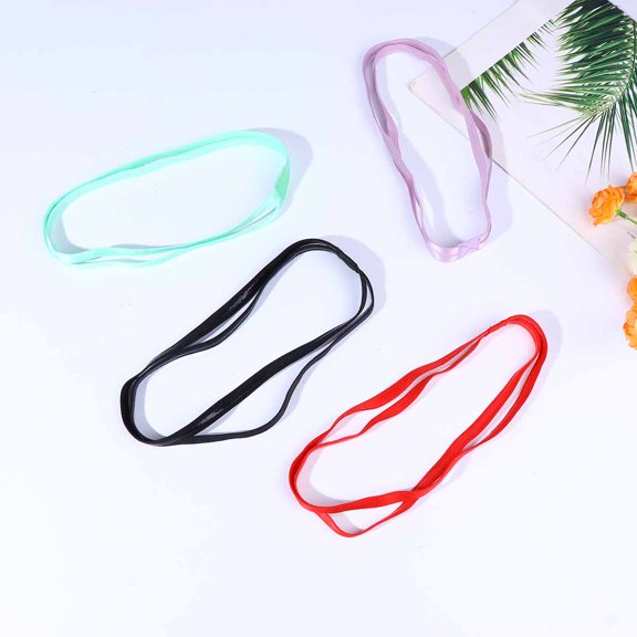 HEANUJJ 4Pcs Cloth Sports Headwraps Elastic Hair Accessories for Basketball Tennis and More