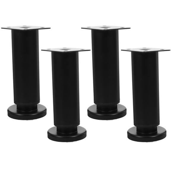 HEANUJJ 4Pcs Couch Legs Furniture Riser Black Aluminum Alloy Stability Furniture Renovation