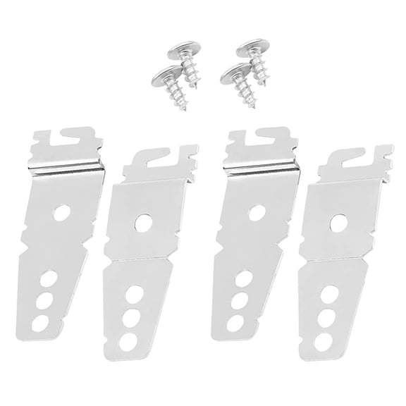 HEANUJJ 4Pcs Dishwasher Mounting Bracket Kit Heavy Metal Brackets for Easy Under Kitchen Counter Fit