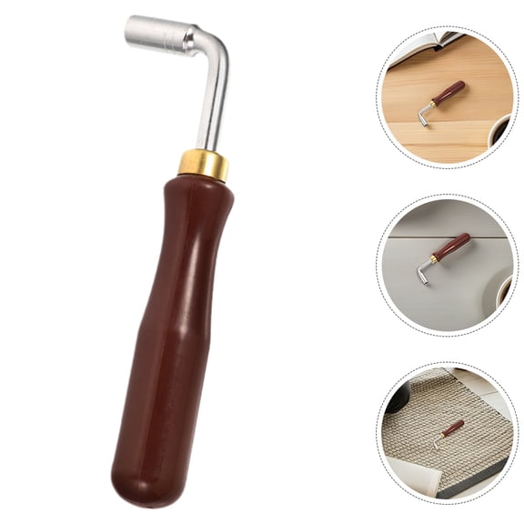 HEANUJJ 4-Piece Dulcimer Tuning Spanners Set, Coffee Color Lightweight Tools for Precise and Smooth String Tuning Adjustments