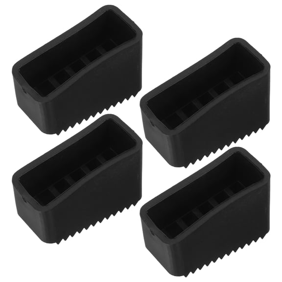HEANUJJ 4-Pack Black Rubber Ladder Feet Covers for Extension Ladders, Easy to Install and Protects