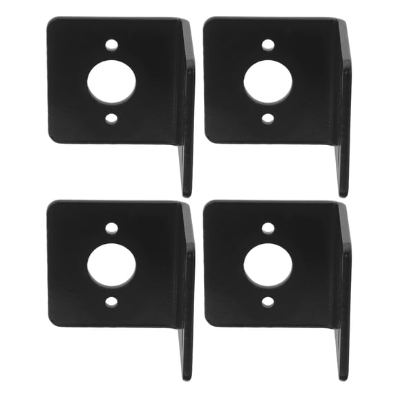 HEANUJJ 4Pcs Universal Motor Bracket Holder Black Metal for Stable Engine Mounting Applications