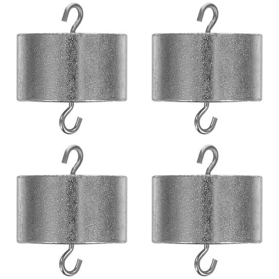 HEANUJJ Iron Calibration Weights Double Hooked for Home Use 4Pcs Plated Silver