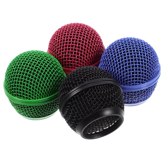 HEANUJJ Microphone Grill Cover Assorted Colors Metal Wire Mesh Replacement for Wireless Mic Accessories