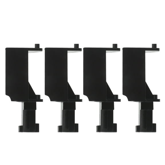HEANUJJ 4-Pack Microwave Door Latch Replacement Hooks Black Universal Fit Kitchen Appliance Parts