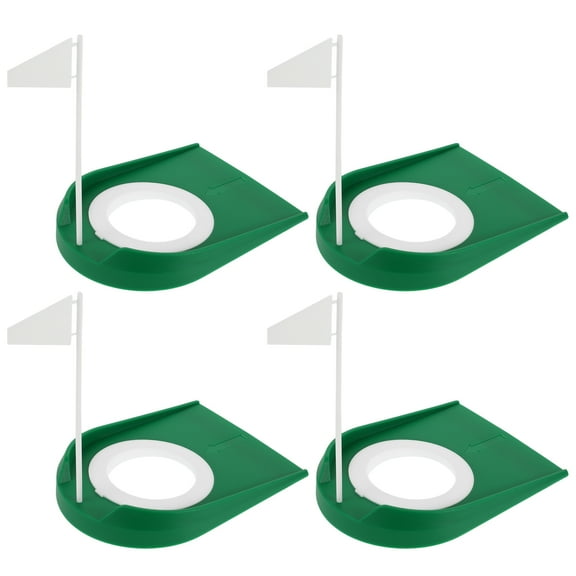 HEANUJJ Golf Putting Hole Cups Durable Plastic for Indoor Outdoor 4Pcs