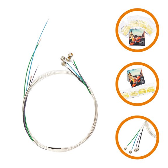HEANUJJ 4Pcs Stainless Steel Viola Strings Metal Replacement Strings for Performance and Practice Instrument Use