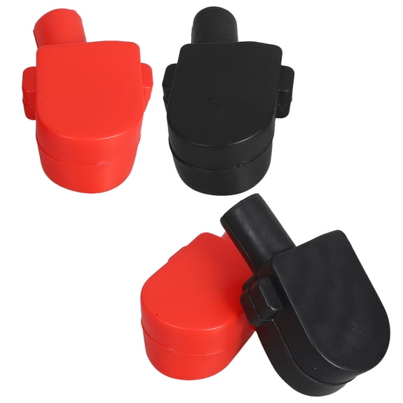 HEANUJJ 4Pcs Terminal Insulation Cover PVC Battery Post Caps Flame Retardant for Car
