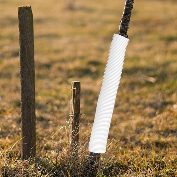 HEANUJJ White PP Tree Trunk Protectors, 4Pcs for Winter Animal Defense