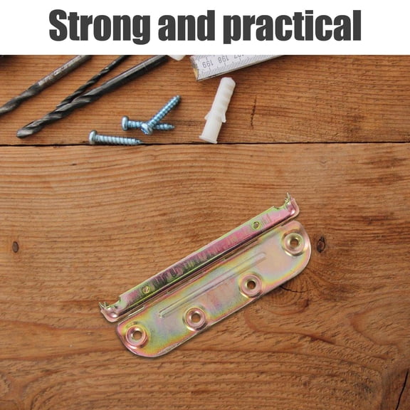 HEANUJJ Golden Bed Rail Brackets, Easy to Install, Secure Attachment, 4Sets