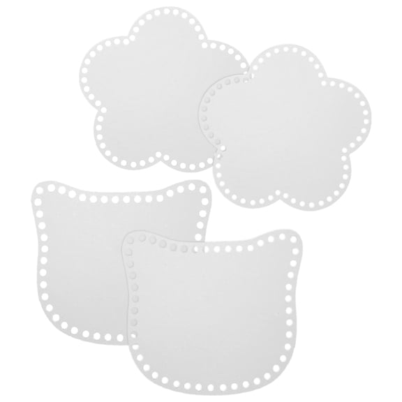 HEANUJJ 4Pcs Convenient Acrylic Base Board for Handbag Bottom Shaping White DIY Use