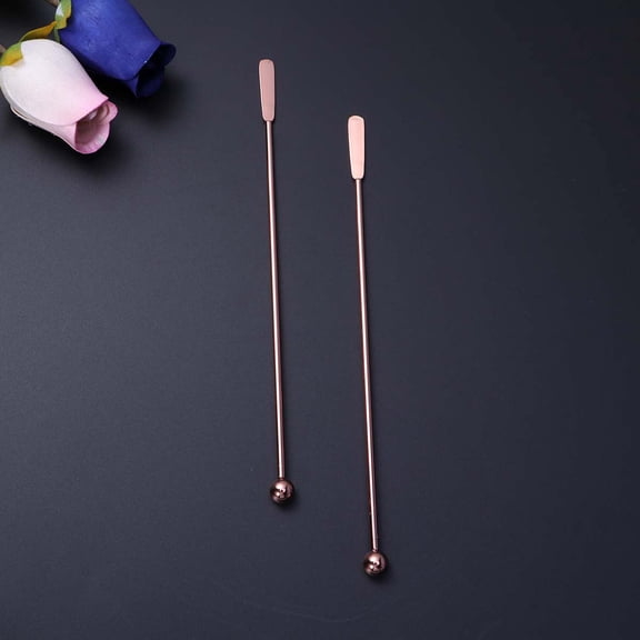 HEANUJJ 5 Pcs Rose Mixing Stir Sticks for Cocktails and Beverages, Bar Accessories for Adults