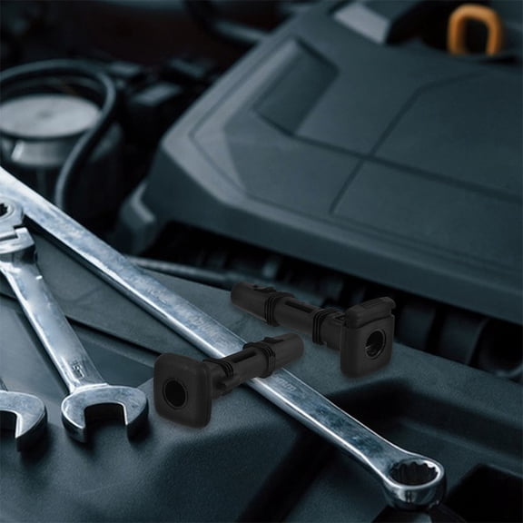 HEANUJJ 5 Pcs Black Plastic Headrests Post Guide for Vehicle Interior Accessories with Adjustable Features