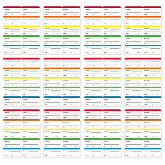HEANUJJ Removable Food Storage Labels for Mason Jars Multi Color High Adhesion Stickers