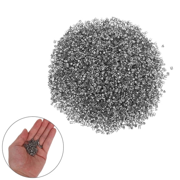 HEANUJJ 5000-Piece Small Round Dome Rivets for Metal, Ideal for Clothing, Bags, Crafts, Projects, and Repairs