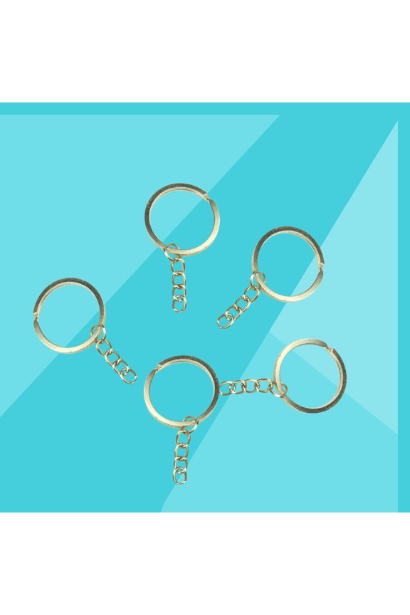 50-Pack Keyrings Lightweight Metal Key Chains for Daily Use and Easy Organization