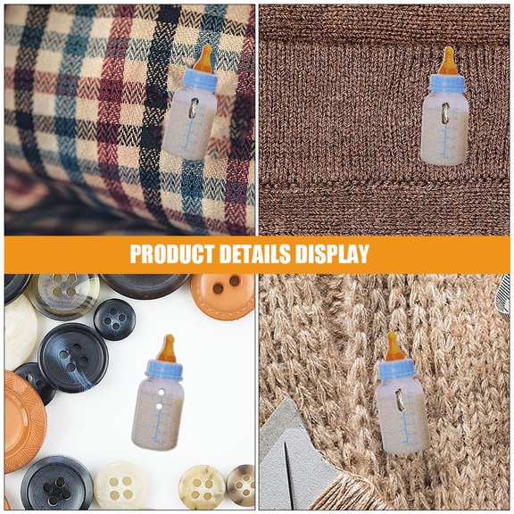 HEANUJJ 50 Pcs Natural Wood Bottle-Shaped Buttons, Multi-Color Decorative Sewing Buttons for Clothes, Crafts and Scrapbooking
