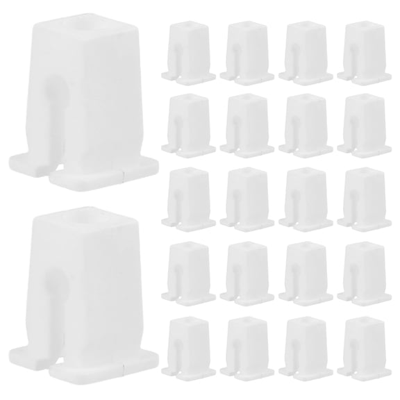 HEANUJJ 50Pcs White Nylon Mud Guard Nut Retainer Clips for Car Bumper Liner Installation