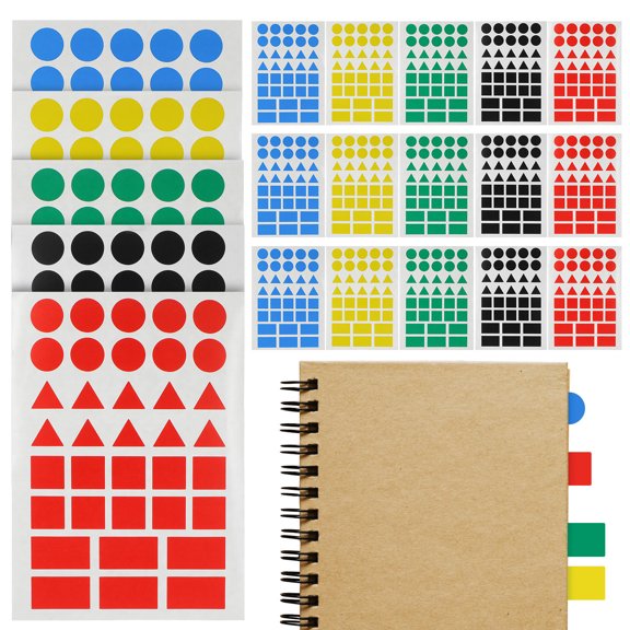 HEANUJJ 50Sheets Versatile Assorted Color Organizing Stickers for Classroom Storage and Home Use